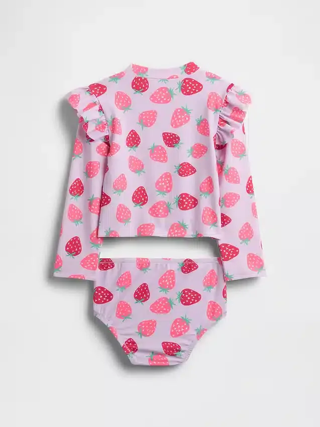 Rashguard-baddräkt i två delar för Baby & Småbarn