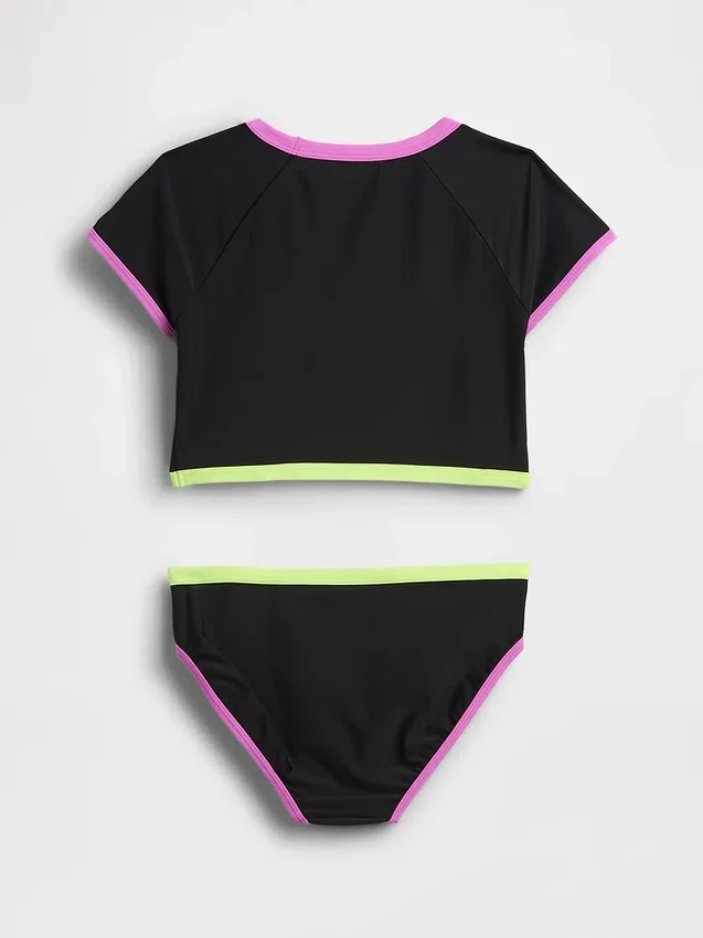 Rashguard-baddräkt i två delar för barn