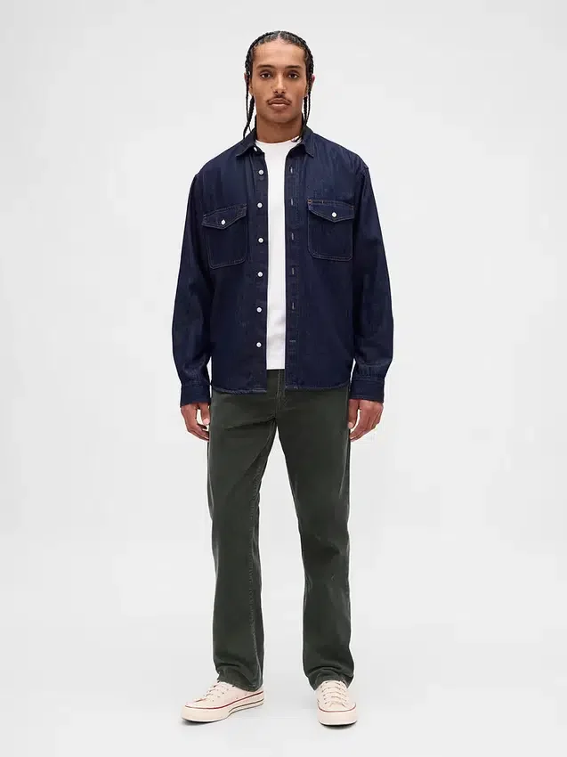 Relaxade raka byxor i corduroy