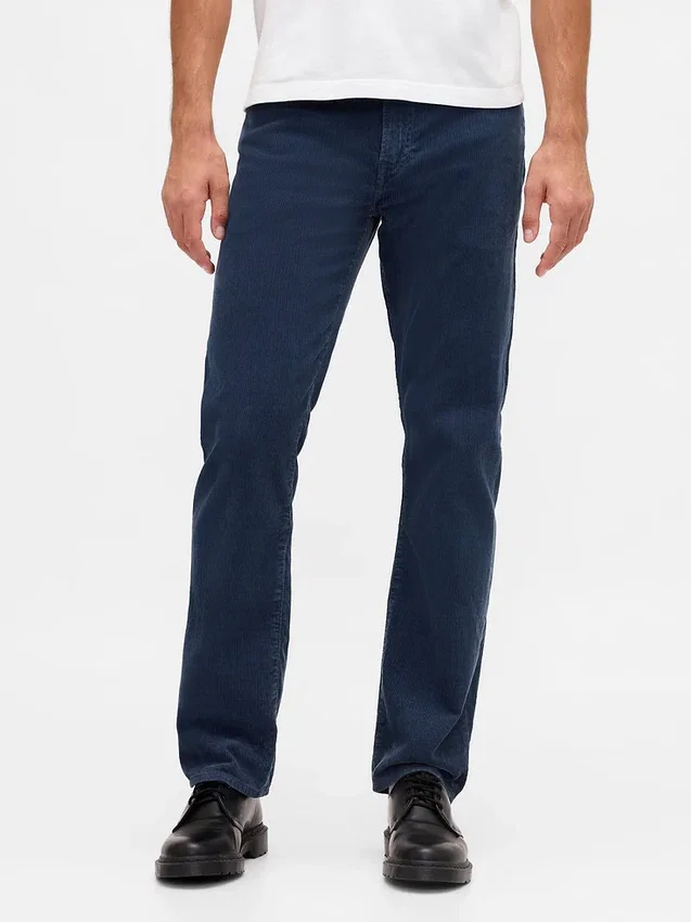 Relaxade raka byxor i corduroy