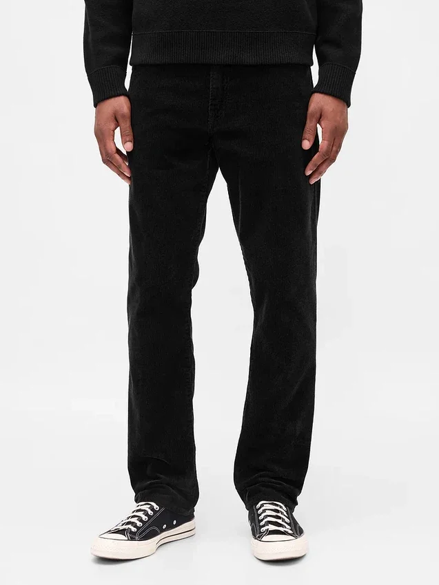 Relaxade raka byxor i corduroy