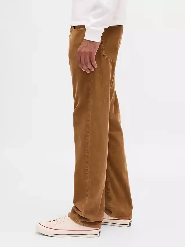 Relaxade raka byxor i corduroy