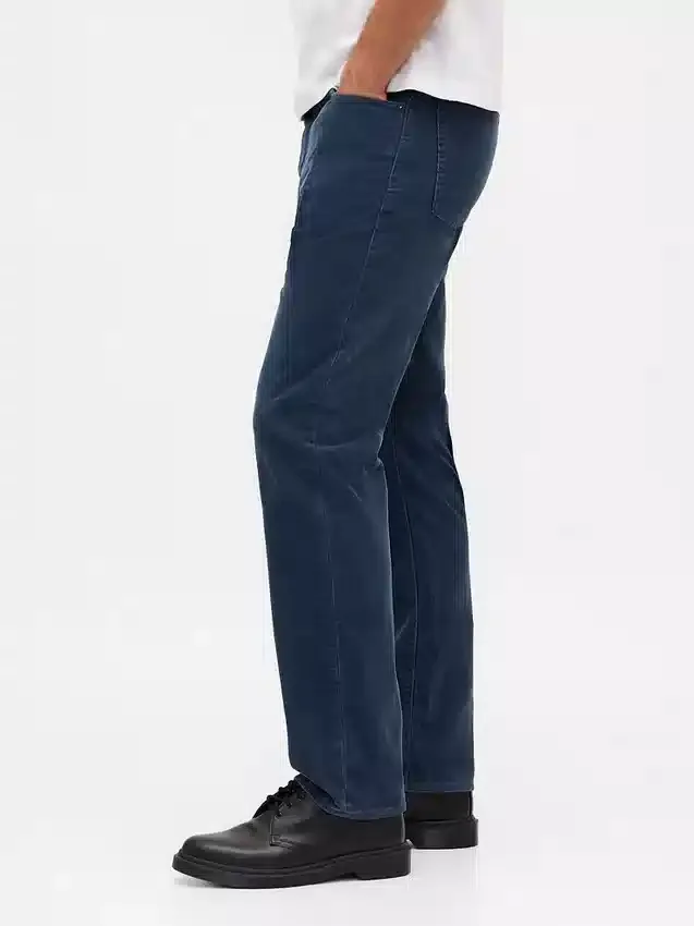 Relaxade raka byxor i corduroy