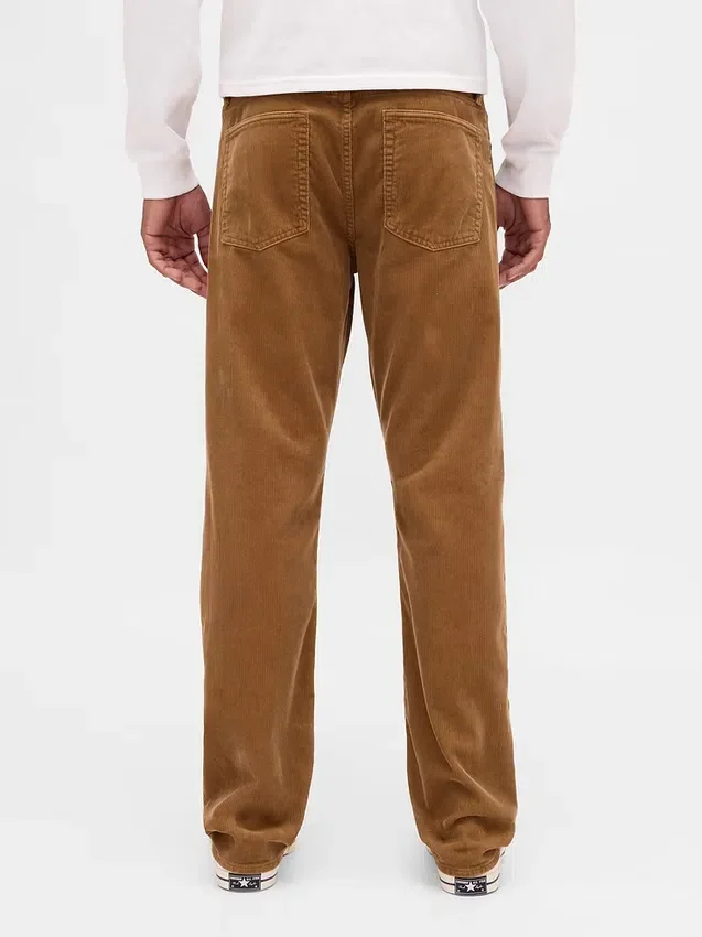 Relaxade raka byxor i corduroy