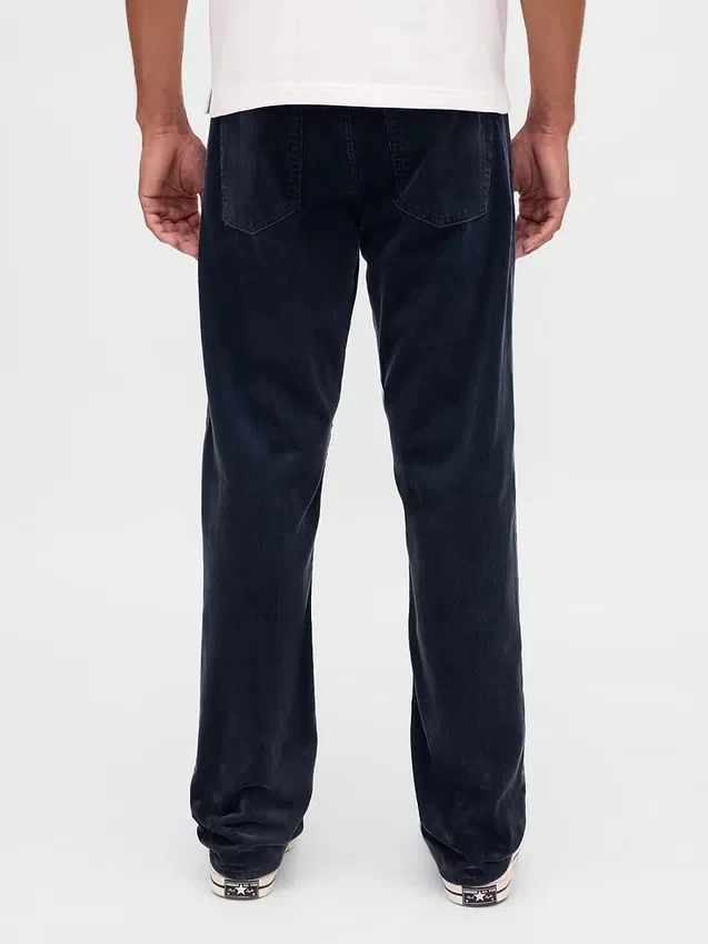 Relaxade raka byxor i corduroy