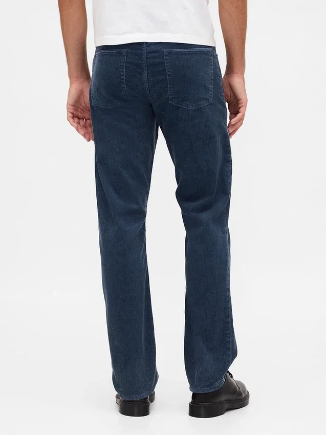 Relaxade raka byxor i corduroy