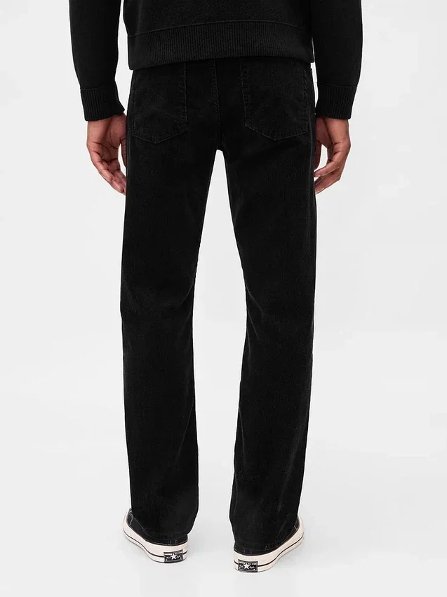 Relaxade raka byxor i corduroy