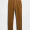 Relaxade raka byxor i corduroy