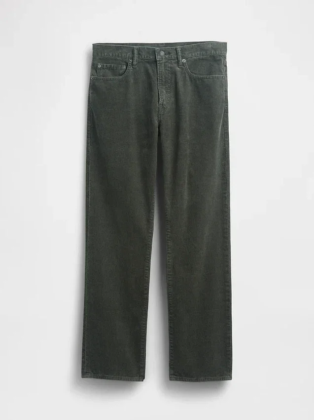 Relaxade raka byxor i corduroy
