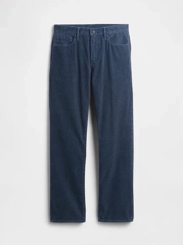 Relaxade raka byxor i corduroy