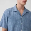 Resortskjorta i denim-dobby