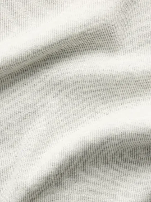 Ribbad tanktop med rund hals för barn