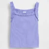 Ribbad tanktop med volanger för Baby & Småbarn