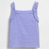 Ribbad tanktop med volanger för Baby & Småbarn