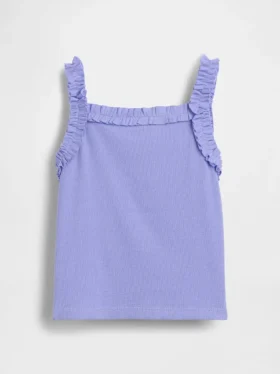 Ribbad tanktop med volanger för Baby & Småbarn