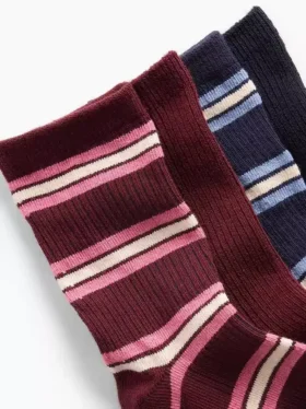 Ribbade strumpor för barn (4-pack)