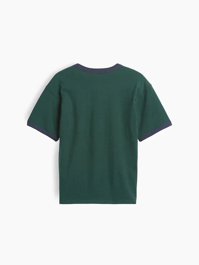 Ringer-T-shirt med tryck för barn i avslappnad passform med New York-motiv