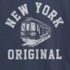 Ringer-T-shirt med tryck för barn i avslappnad passform med New York-motiv
