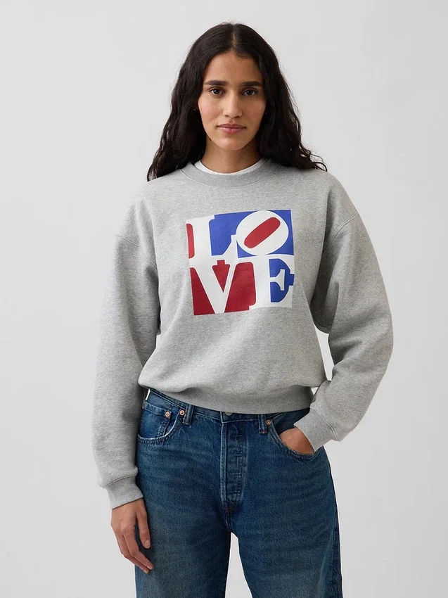 Robert Indiana Vintagesoft Love-tröja