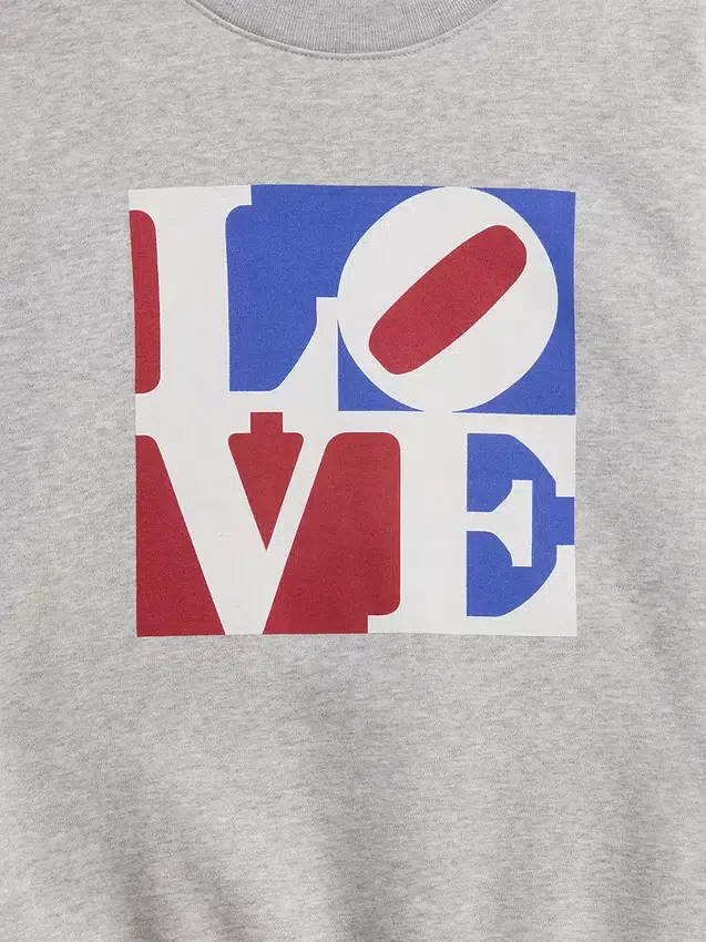 Robert Indiana Vintagesoft Love-tröja