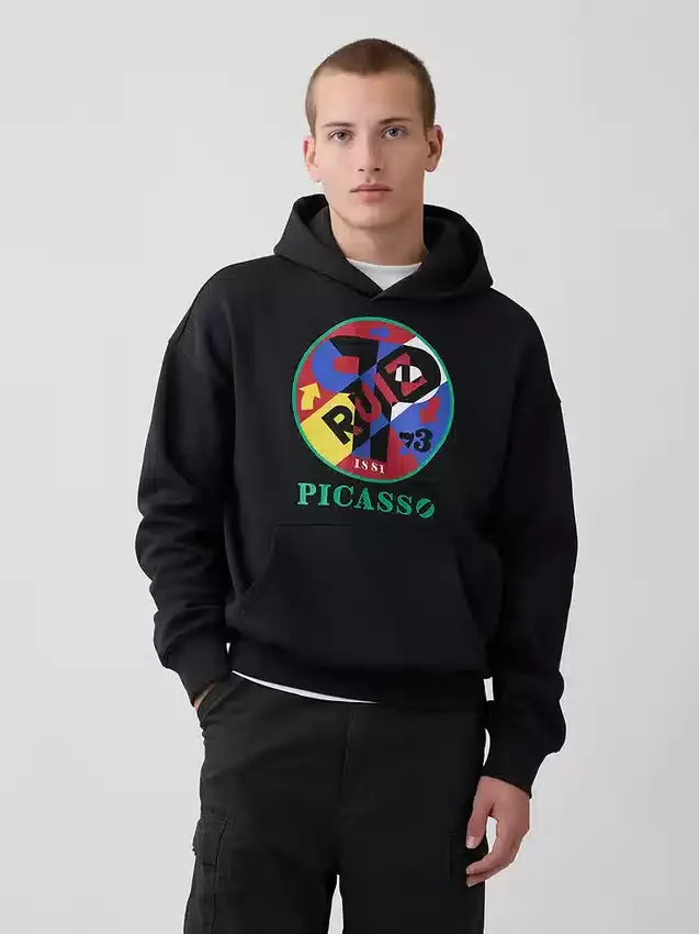 Robert Indiana Vintagesoft-tröja med huva