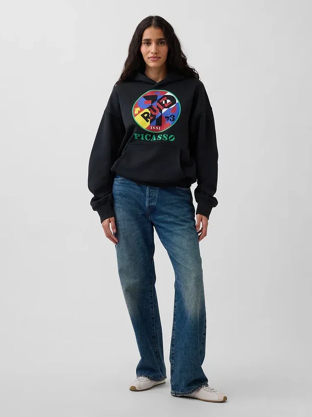 Robert Indiana Vintagesoft-tröja med huva