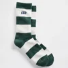 Rugby Stripe Logo Crew Strumpor