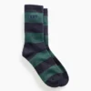 Rugby Stripe Logo Crew Strumpor