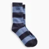 Rugby Stripe Logo Crew Strumpor