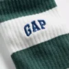 Rugby Stripe Logo Crew Strumpor