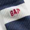 Rugby Stripe Logo Crew Strumpor