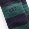 Rugby Stripe Logo Crew Strumpor