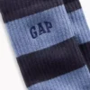 Rugby Stripe Logo Crew Strumpor
