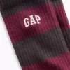 Rugby Stripe Logo Crew Strumpor