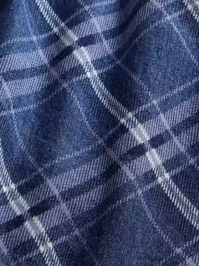 Rutig denimminikjol