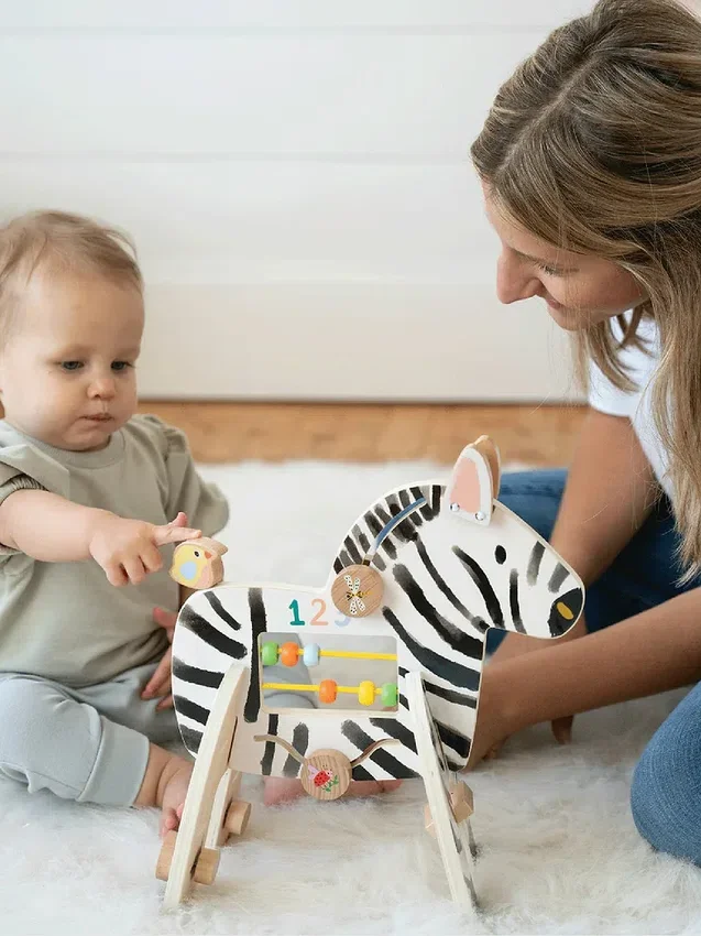 Safari Zebra aktivitetsleksak