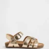 Sandaler med metalliska remmar för småbarn