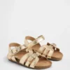 Sandaler med metalliska remmar för småbarn