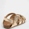 Sandaler med metalliska remmar för småbarn