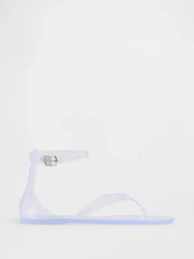 Sandaler med remmar i gelé