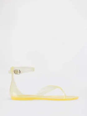 Sandaler med remmar i gelé