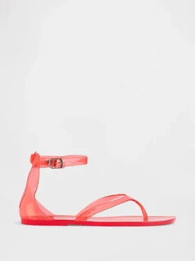 Sandaler med remmar i gelé