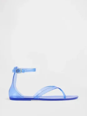 Sandaler med remmar i gelé