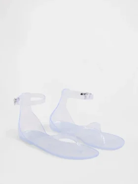 Sandaler med remmar i gelé