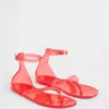 Sandaler med remmar i gelé