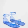 Sandaler med remmar i gelé