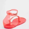 Sandaler med remmar i gelé