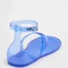 Sandaler med remmar i gelé