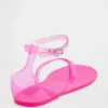 Sandaler med remmar i gelé