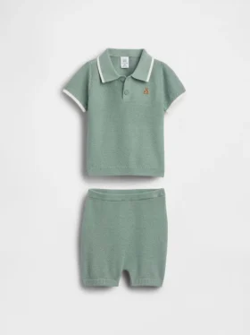 Set med babytröja och pikétröja